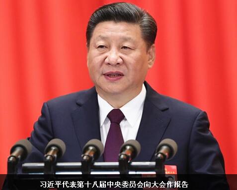 習(xí)近平代表十八屆中央委員會向大會作報告