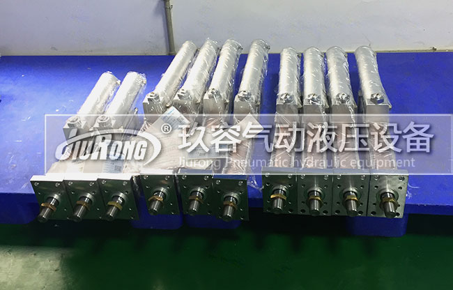 10臺可任意角度安裝氣液增壓缸產品正面圖